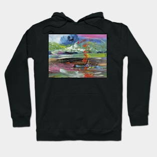 Abstract  Landscape Sailing 305 Hoodie